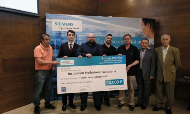 “Huerto Automatizado 4.0” de Salesianos Carabanchel primer premio en el 10º Concurso de prototipos Siemens