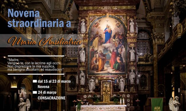 Una Novena extraordinaria a María Auxiliadora ante la expansión del coronavirus