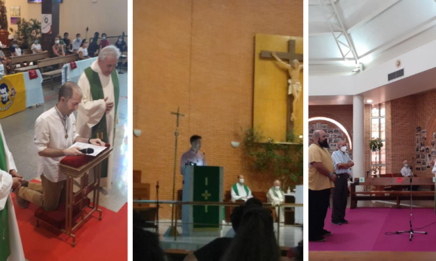 Tres jóvenes renuevan su profesión religiosa para seguir al servicio de los jóvenes