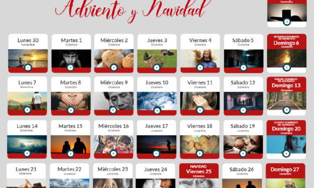 Un calendario de Adviento y Navidad para celebrar con esperanza