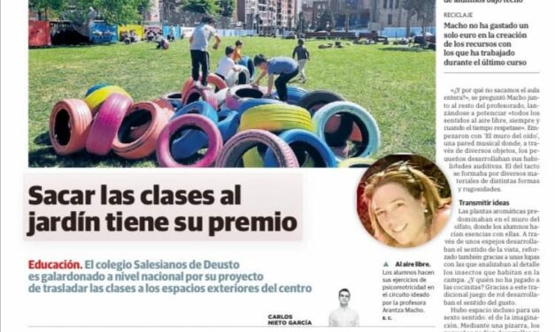 El proyecto “El Bosque de los Sentidos” de Salesianos Deusto recibe un premio nacional