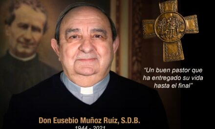 El 1 de septiembre de 2021 ha fallecido el salesiano sacerdote, Eusebio Muñoz