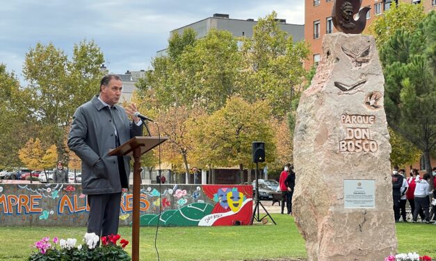 El Rector Mayor inaugura el Parque Don Bosco en Valladolid