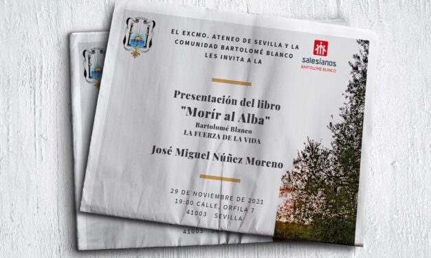 Sevilla acoge la presentación de Morir al alba, la última obra del salesiano José Miguel Núñez