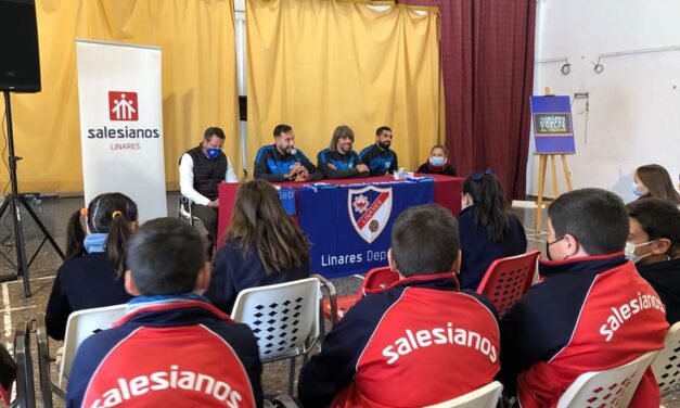 El Linares Deportivo se conjura junto a los alumnos salesianos para hacer historia en la Copa del Rey