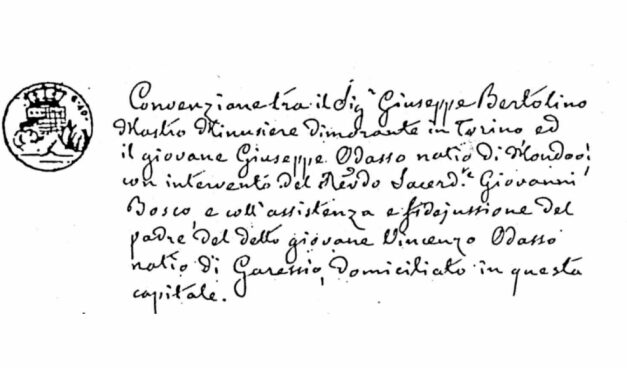 El primer contrato de aprendizaje de Don Bosco cumple 170 años