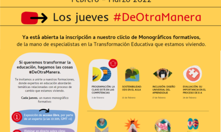 Edebé presenta el ciclo: Monográficos formativos #DeOtraManera