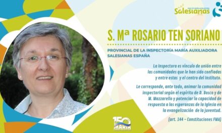 Sor Mª Rosario Ten Soriano, nueva inspectora de las salesianas de España