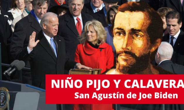 Niño pijo y calavera – San Agustín de Joe Biden