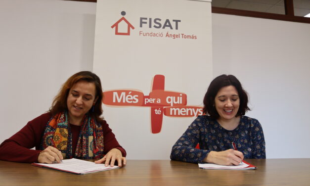 El Ayuntamiento de Valencia y la Fundación FISAT firman el convenio de colaboración para desarrollar el el proyecto Infancia Orriols