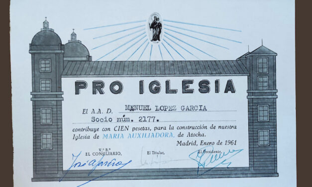 Foto con Historia: Obras en el Santuario de María Auxiliadora de Atocha