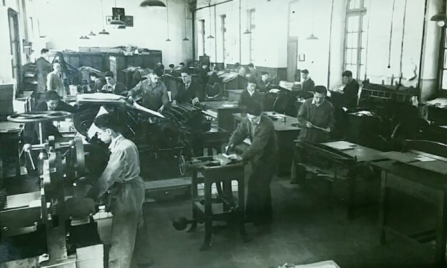 Foto con historia: Imprenta de Salesianos Pamplona