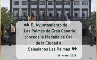 El Ayuntamiento de Las Palmas reconoce a la presencia salesiana con la medalla de la ciudad