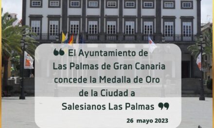 El Ayuntamiento de Las Palmas reconoce a la presencia salesiana con la medalla de la ciudad
