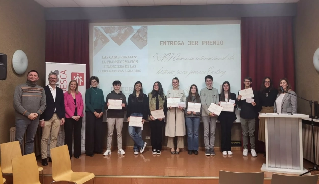 Salesians Osca destaca en Eustorys pel seu treball sobre les caixes rurals