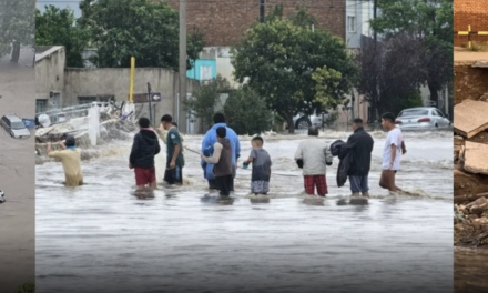 Bahía Blanca, en Argentina, bajo el agua