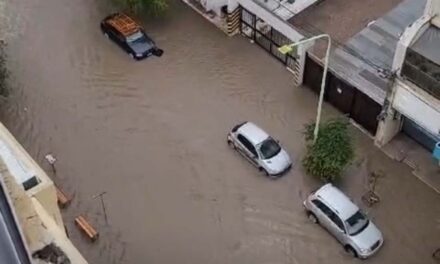 Bahía Blanca, en Argentina, bajo el agua