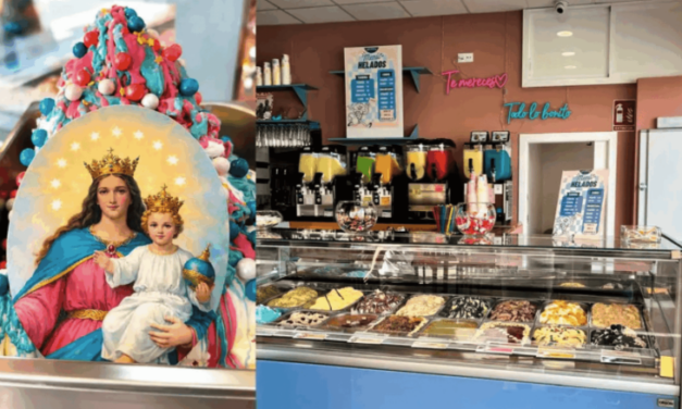 Una heladería de Sevilla se inspira en María Auxiliadora para su última creación