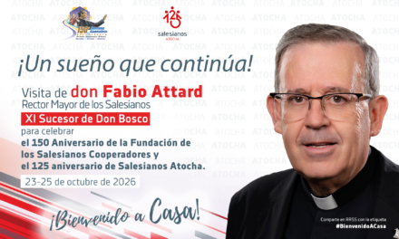 El Rector Mayor de los Salesianos visitará Madrid Atocha con motivo de un doble aniversario