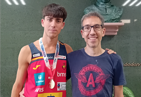 David Ruiz Orozco, alumno de Salesianos Guadalajara, campeón de Europa de balonmano playa